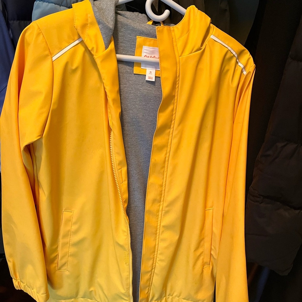Kids or adult raincoat yellow